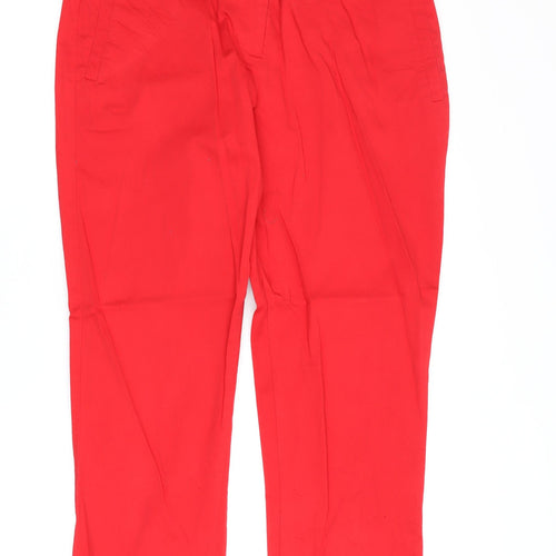 Long Tall Sally Women's Red Cropped Trousers