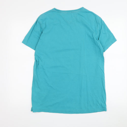 Tommy Hilfiger Men's Blue Graphic Print T-Shirt M