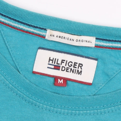 Tommy Hilfiger Men's Blue Graphic Print T-Shirt M
