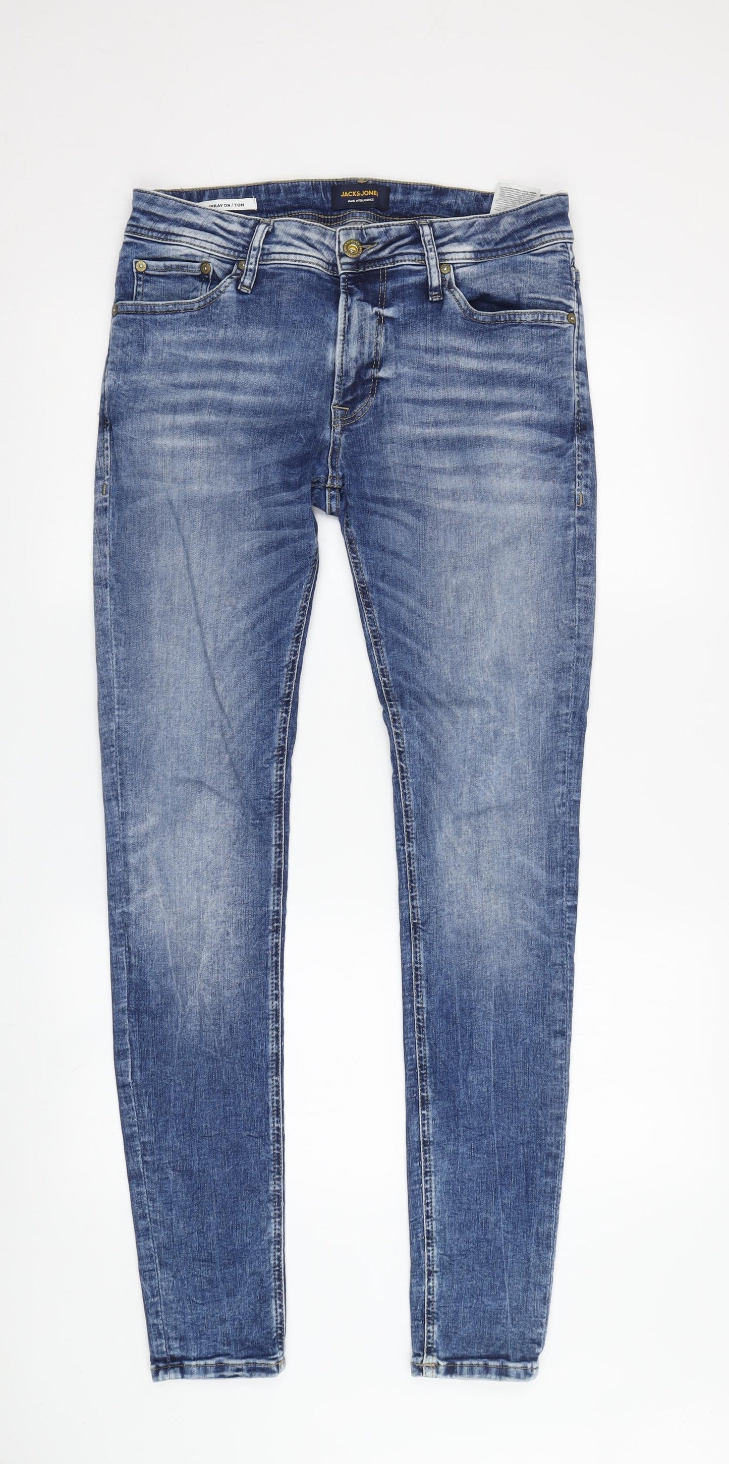 Jack & Jones Men's Blue Skinny Jeans Size 31