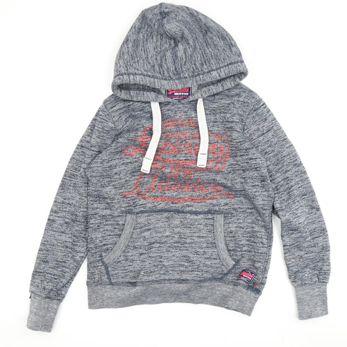 Superdry Women's Blue Pullover Hoodie S Casual Graphic