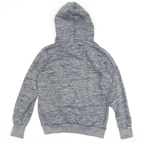 Superdry Women's Blue Pullover Hoodie S Casual Graphic
