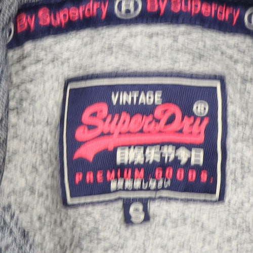 Superdry Women's Blue Pullover Hoodie S Casual Graphic
