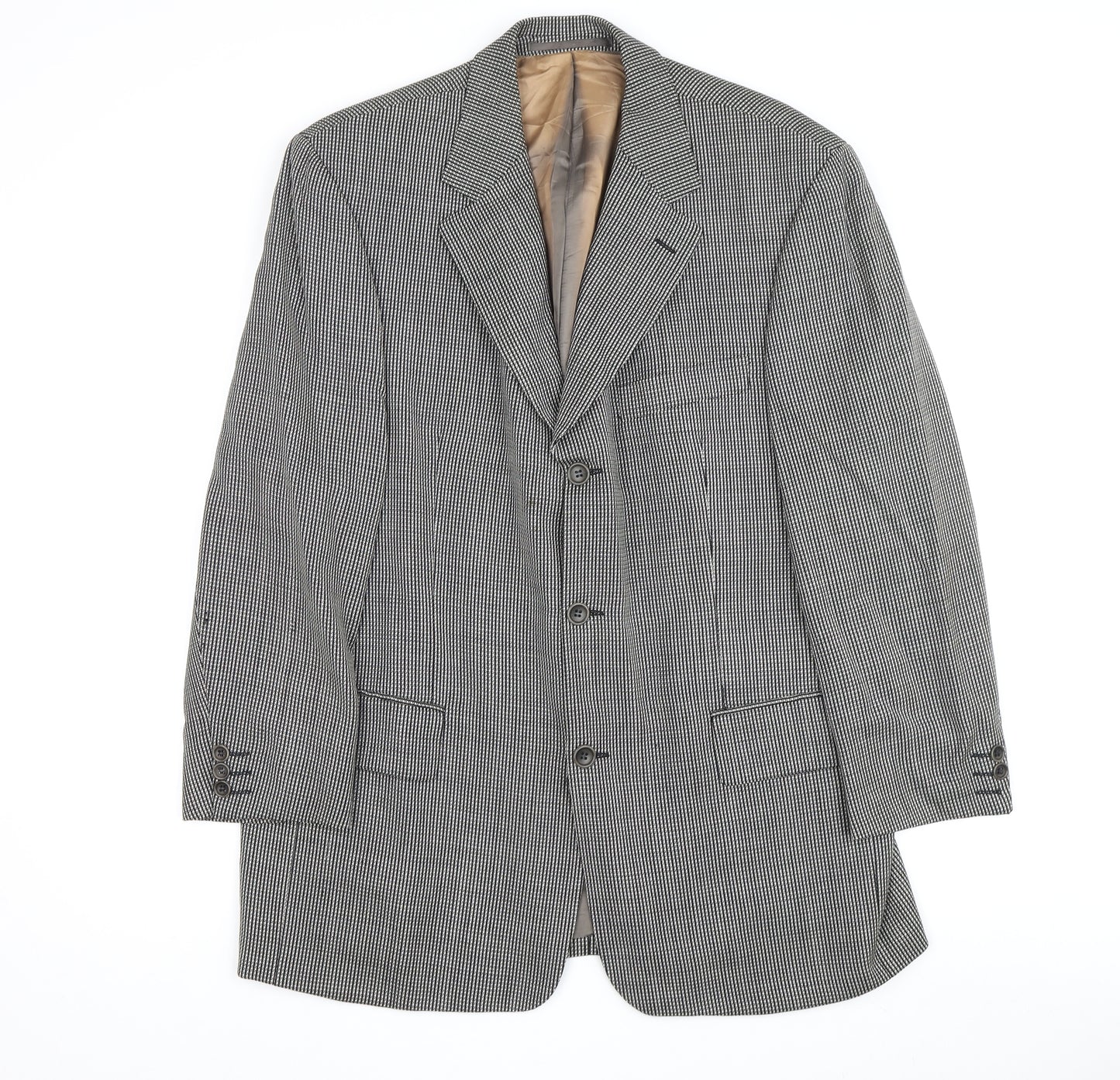 Van Gils Men's Grey Blazer 42S Check Formal Jacket