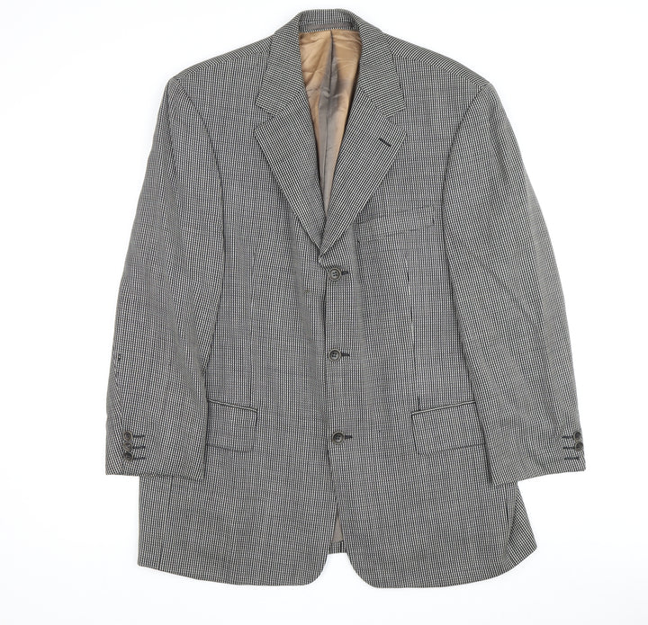Van Gils Men's Grey Blazer 42S Check Formal Jacket