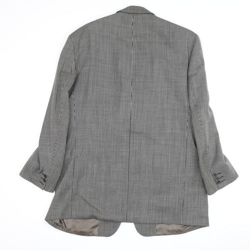 Van Gils Men's Grey Blazer 42S Check Formal Jacket