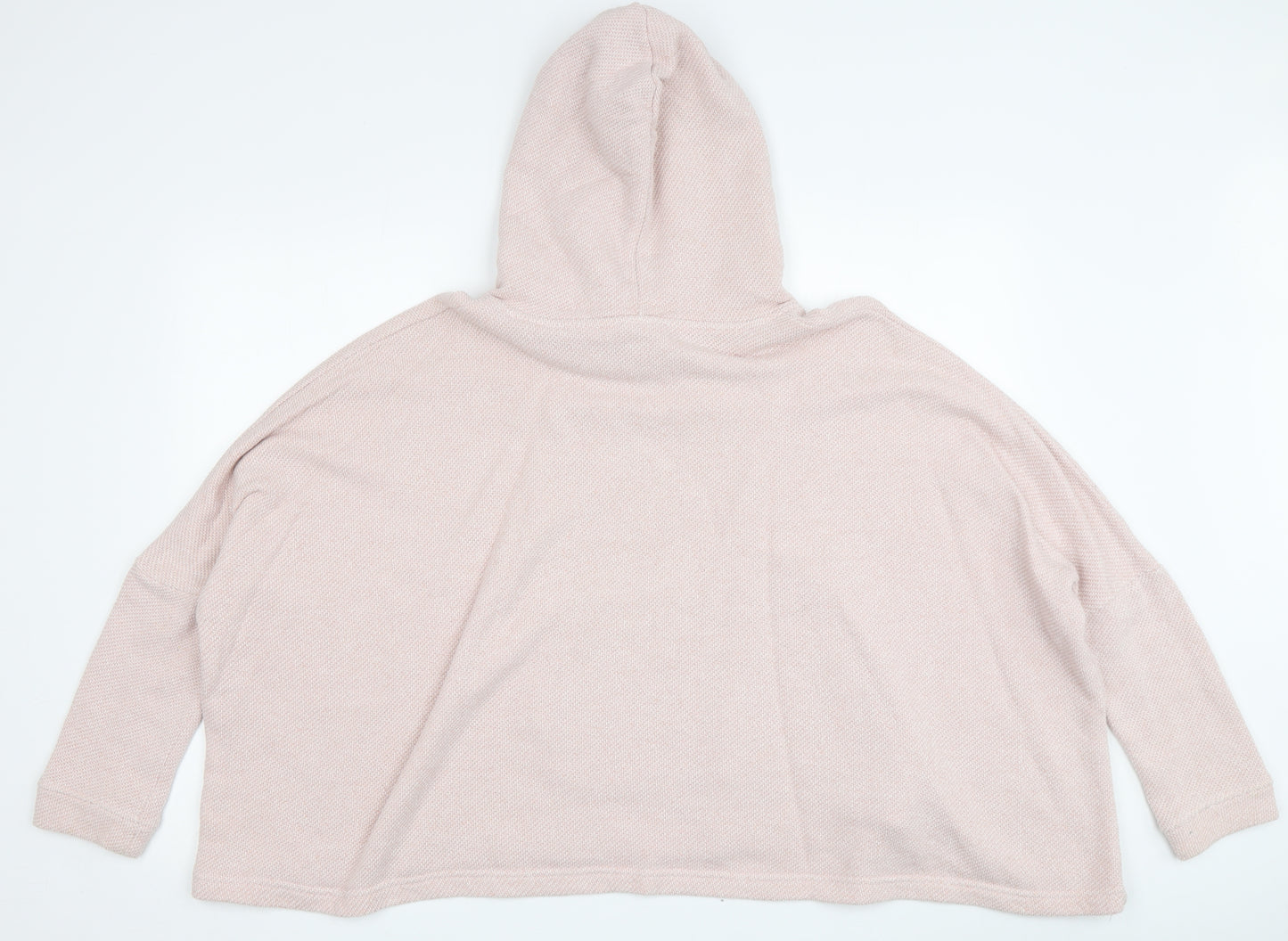 Animal Women's Pink Knit Pullover Hoodie, Size 8