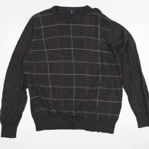 Dockers Men's Grey Cable-Knit Pullover Jumper, Size L