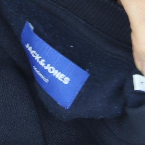 Jack & Jones Men's Blue Logo Sweatshirt S Pullover
