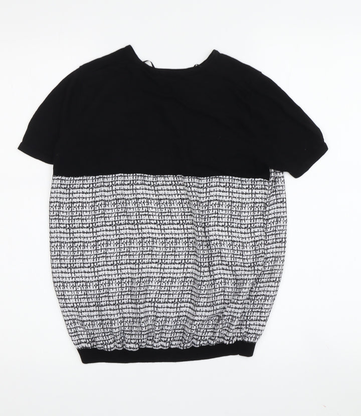 T.M. Lewin Women's Black XS Short Sleeve Top