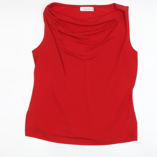 Calvin Klein Women's Red Tank Top M