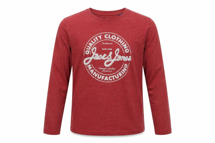 Jack & Jones Boys Red Logo Long Sleeve T-Shirt, Size 12 Years