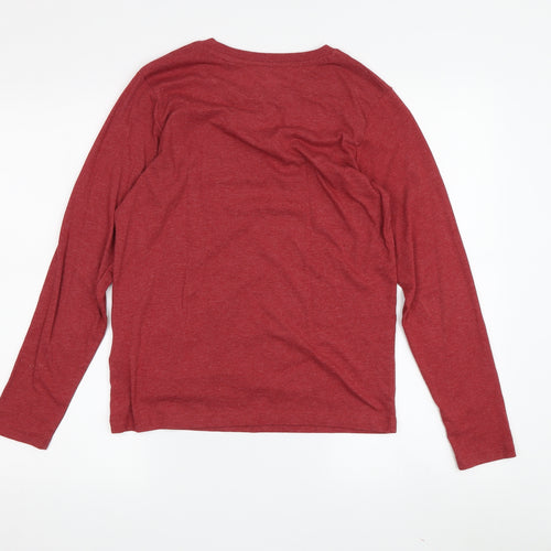 Jack & Jones Boys Red Logo Long Sleeve T-Shirt, Size 12 Years