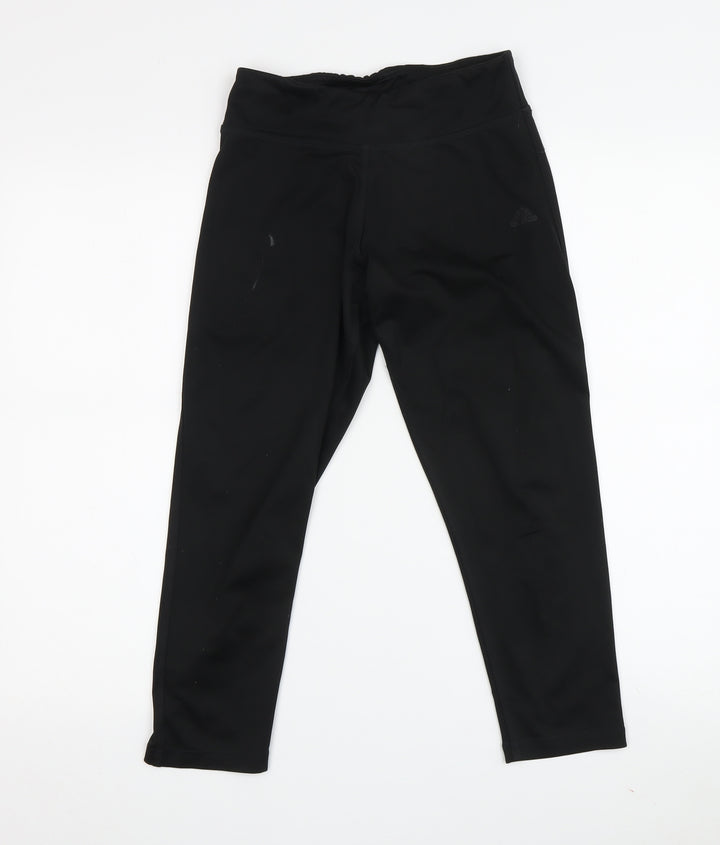 Adidas Women's Black Leggings M Elastic Waist Gym