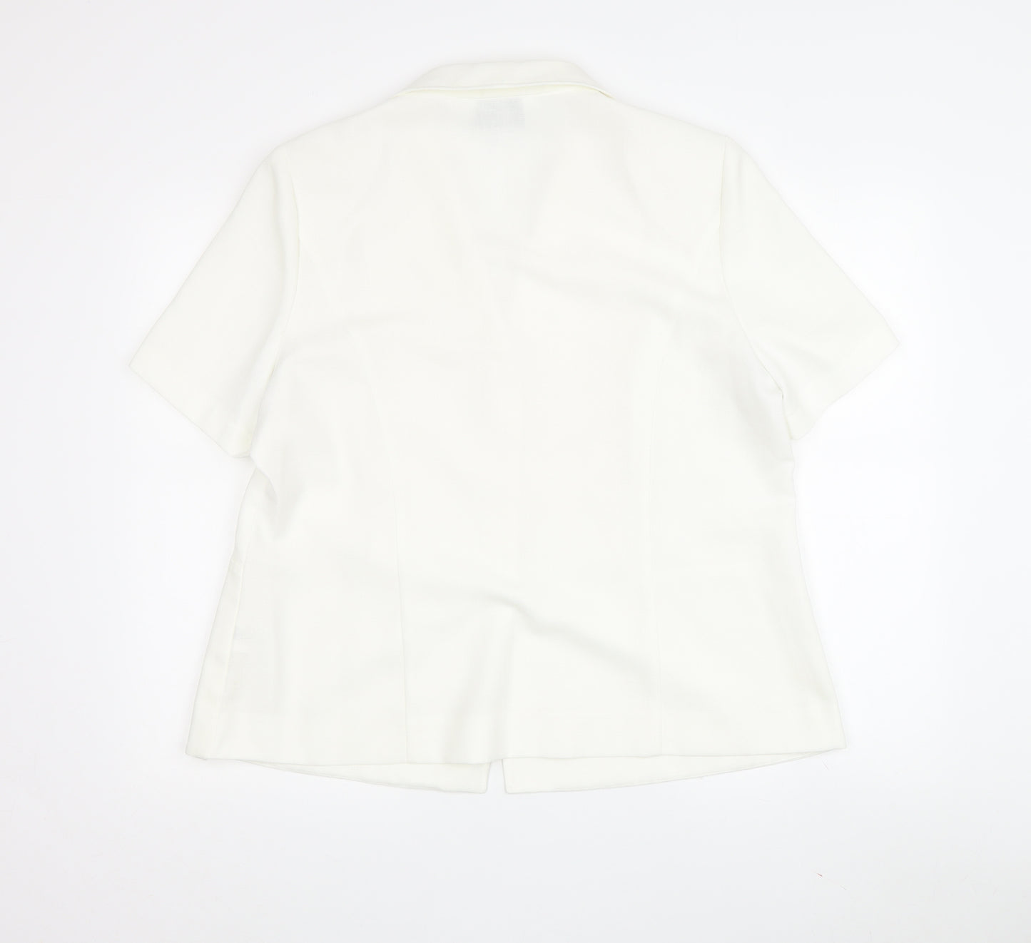 Eastex Women's White Blazer Size 16 with Button Accents