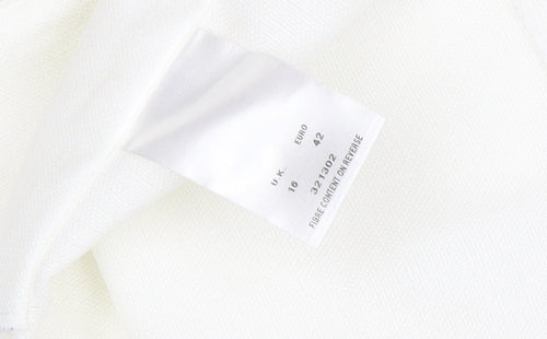 Eastex Women's White Blazer Size 16 with Button Accents
