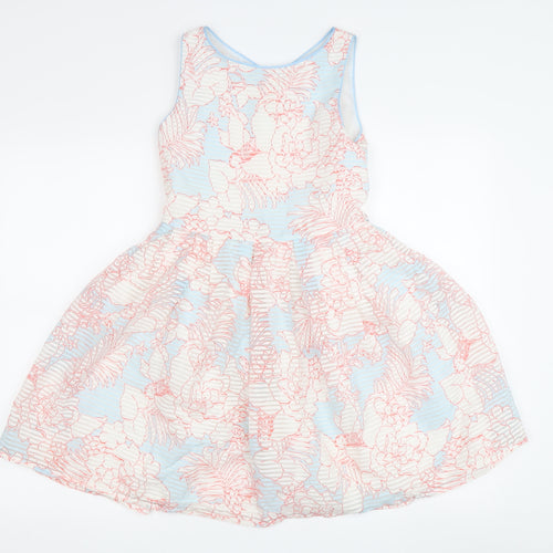 Jasper Conran Girls Multicoloured Fit & Flare Dress, Size 10