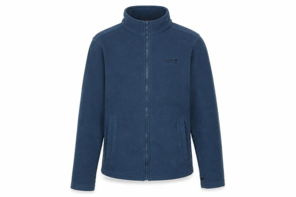 Regatta Blue Fleece Jacket, Stand-Up Collar, Size 34, Casual