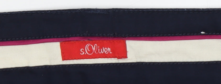 s.Oliver Women's Black Straight Trousers Size 12