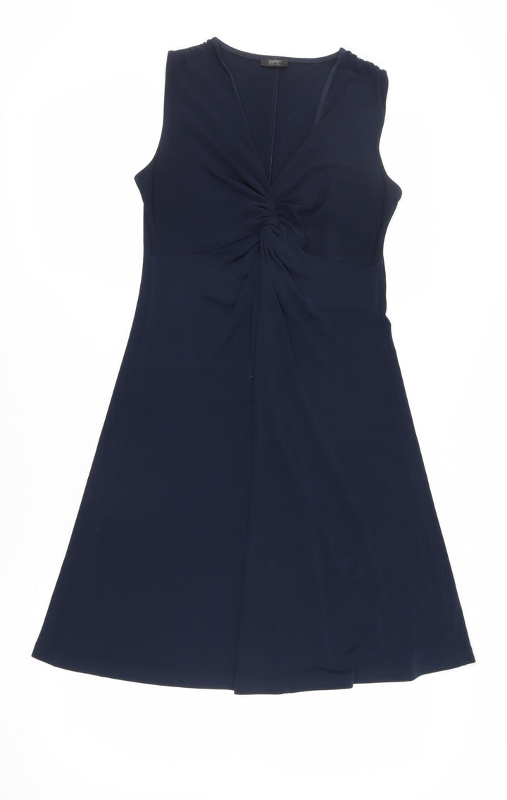 Esprit Women's Blue A-Line Sleeveless Dress, S