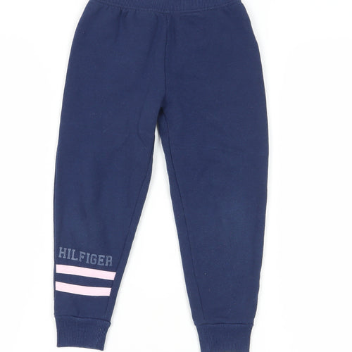 Tommy Hilfiger Boys Blue Jogger Trousers 5 Years Casual Comfort