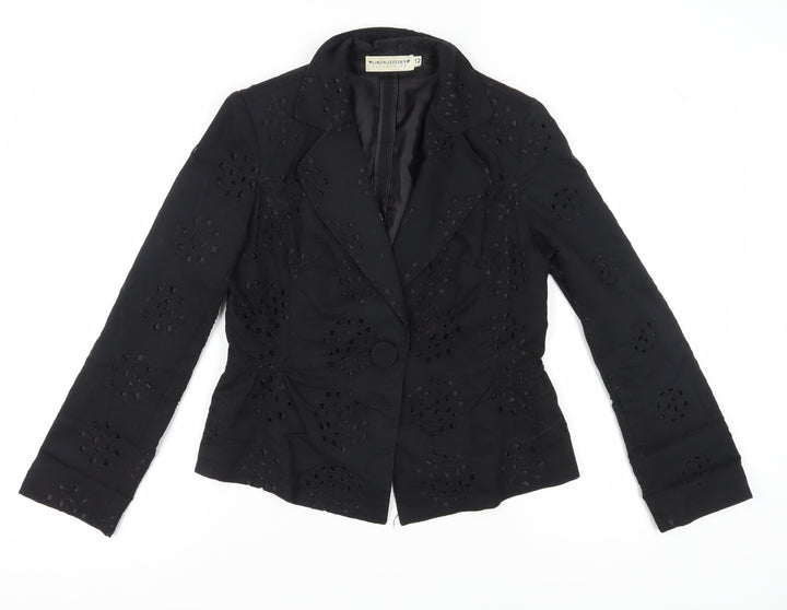 Simon Jeffery Women's Black Blazer Jacket Size 12