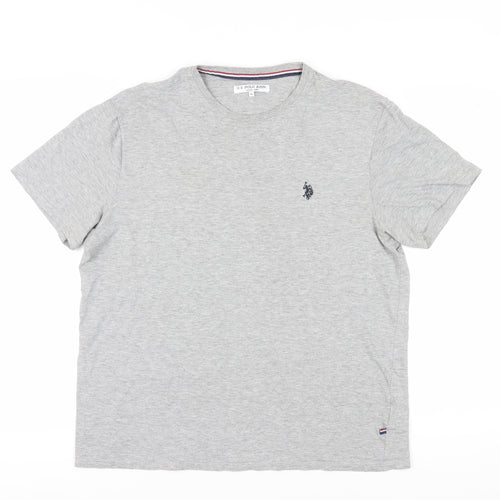 U.S. Polo Assn. Mens Grey XL Crew Neck T-Shirt