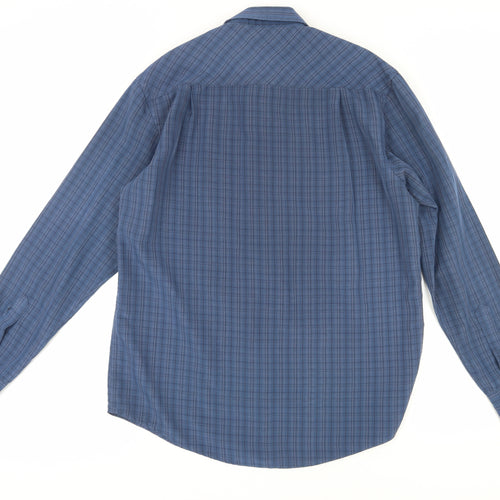James Pringle Men's Blue Check Shirt Medium