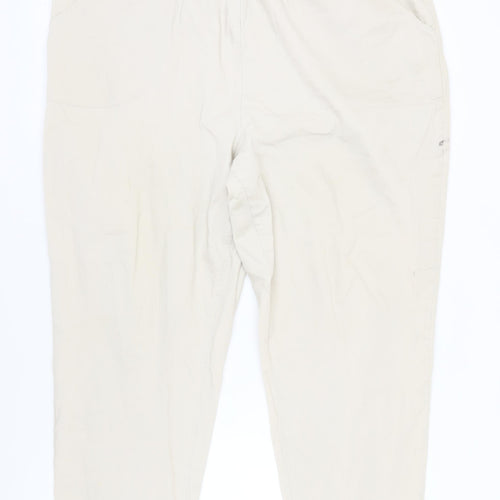 Croft & Barrow Women's Beige Trousers, 2XL, Elastic Waist