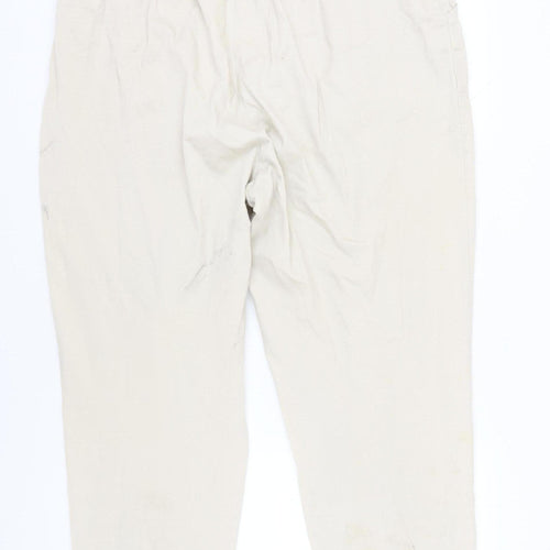 Croft & Barrow Women's Beige Trousers, 2XL, Elastic Waist