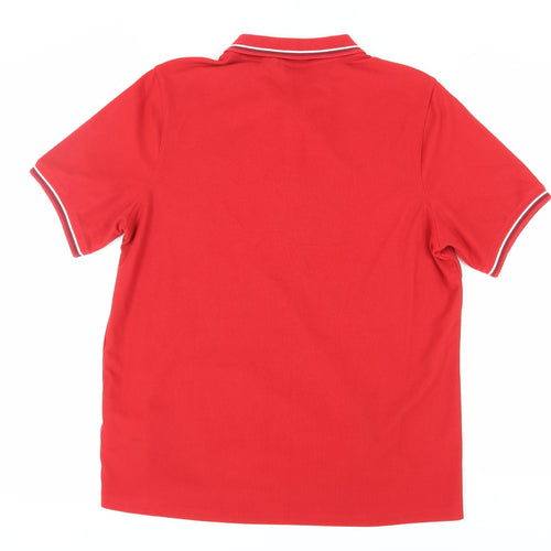 Slazenger Men's Red Polo Shirt XL Collared Casual