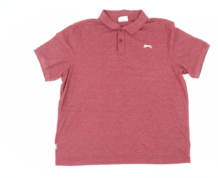 Slazenger Men's Red 2XL Polo Short Sleeve