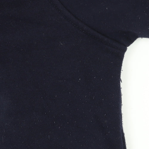 EWM Pure Classics Women's Blue Embroidered Pullover Sweatshirt XL