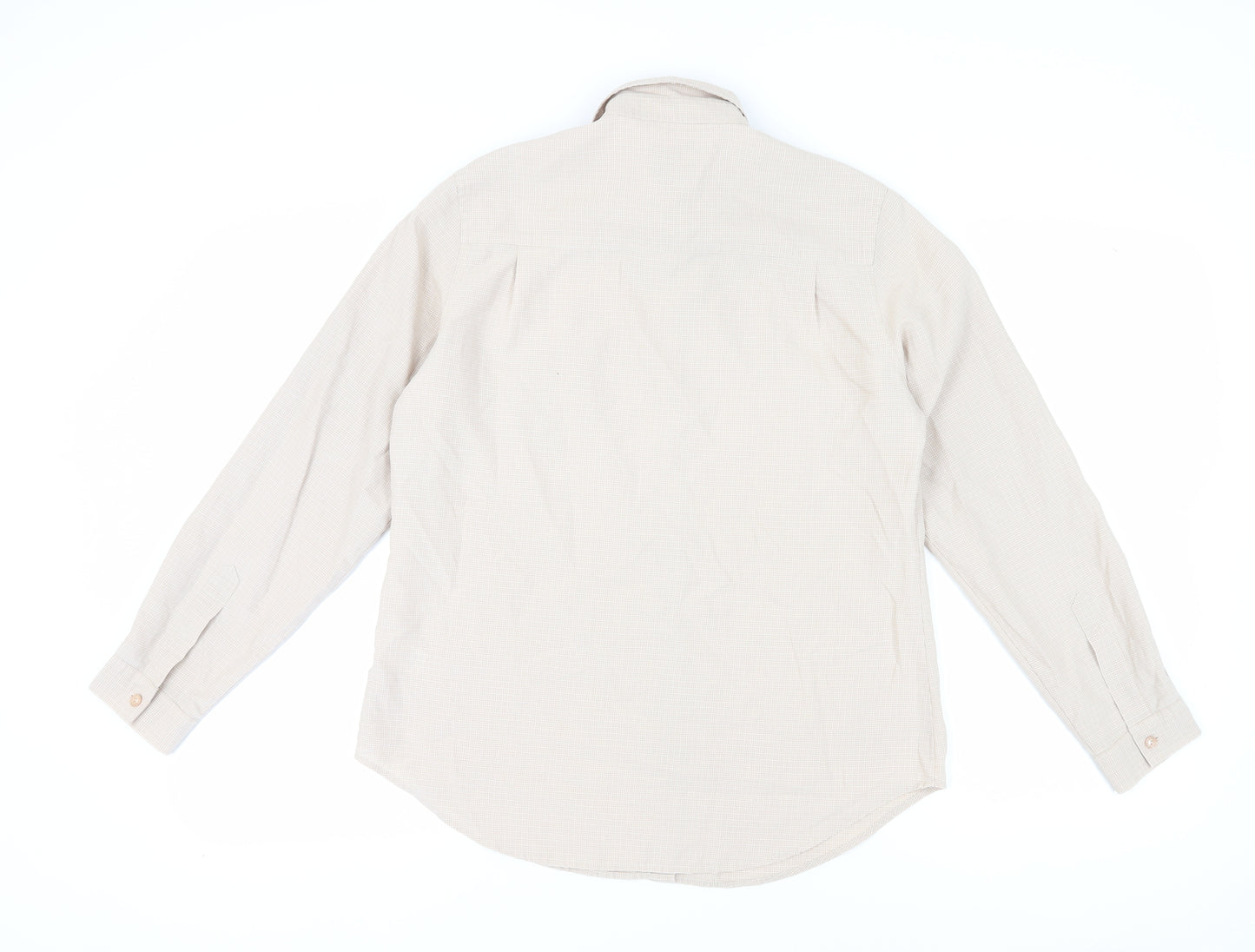 Trader Women's Beige Classic Button-Up Shirt Size 14