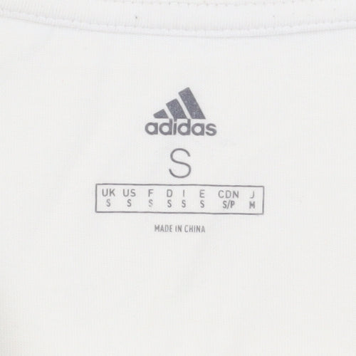Adidas Men's White Cotton T-Shirt Size S