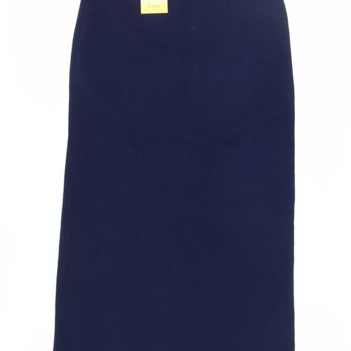 Mackays Women's Blue Pencil Skirt Size L