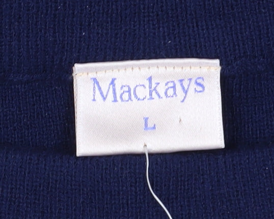 Mackays Women's Blue Pencil Skirt Size L