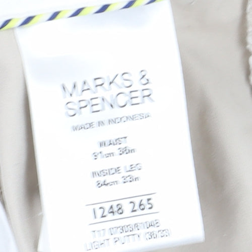 Marks and Spencer Beige Men's Chino Trousers 33