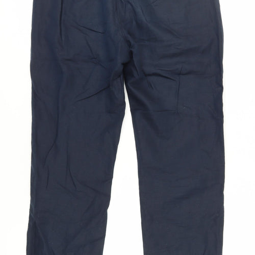Marks and Spencer Men's Blue Chino Trousers 34 Regular Fit