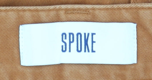 Spoke Men's Brown Chino Trousers Size 36
