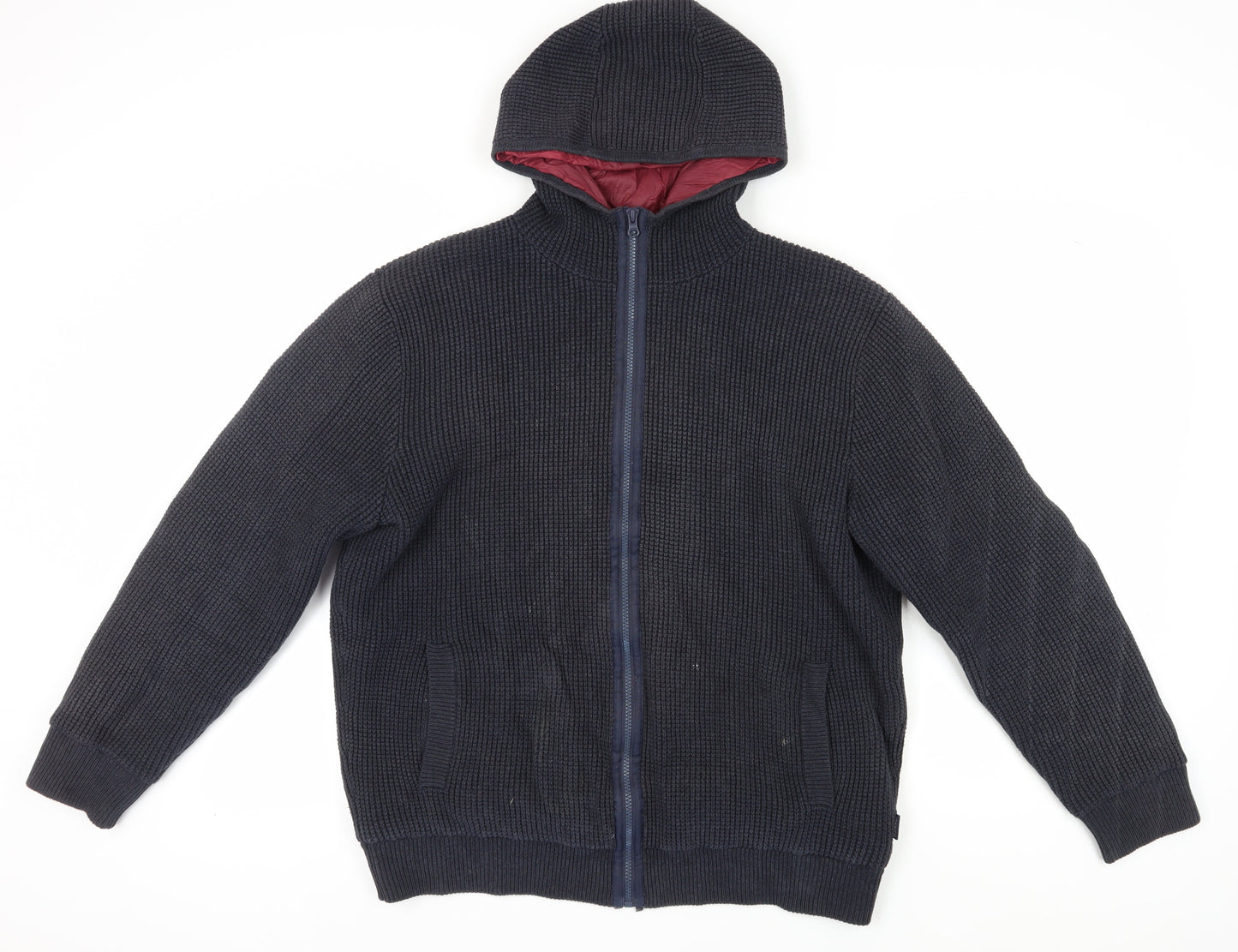 Barbour Men's Blue Hooded Basic Jacket L - Casual Style