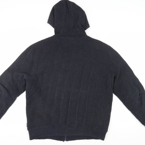 Barbour Men's Blue Hooded Basic Jacket L - Casual Style