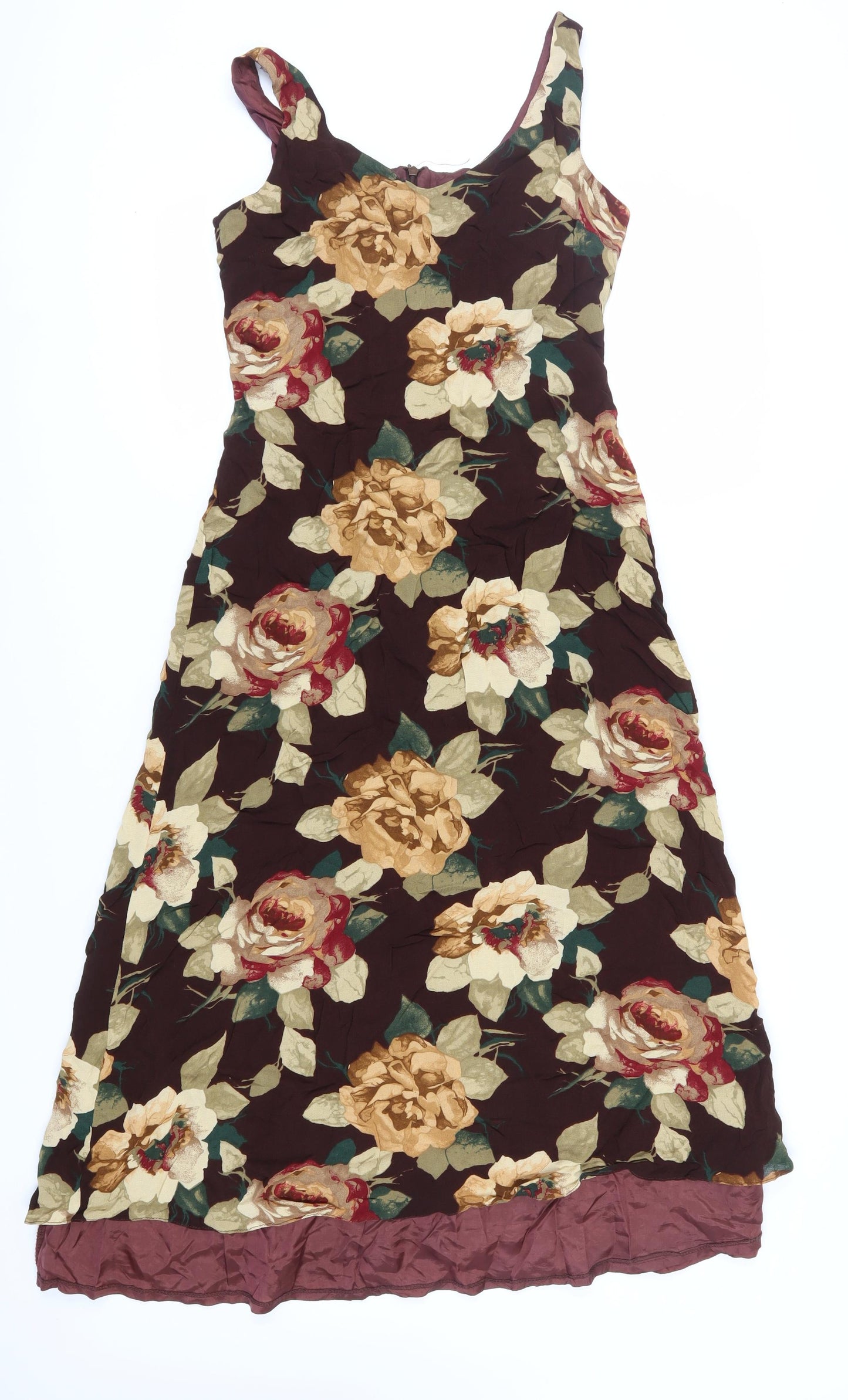 Louisa Calvino Floral Women's Dress, Size 12, Multicoloured