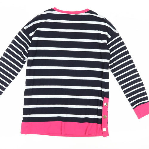 Next Women’s Multicoloured Stripe T-Shirt, Size 8