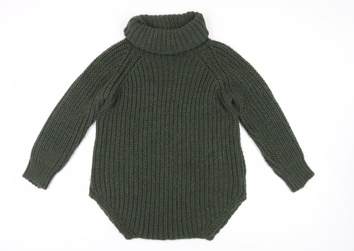 Luisa Ricci Women's Green Roll Neck Pullover Jumper