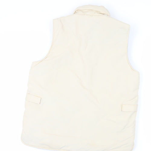 Hawkshead Women's Beige Waistcoat S - Polyester Zip Vest