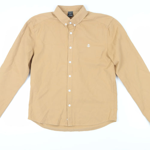 Blakely Men's Beige Button-Up Casual Shirt Medium