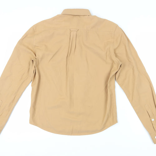 Blakely Men's Beige Button-Up Casual Shirt Medium