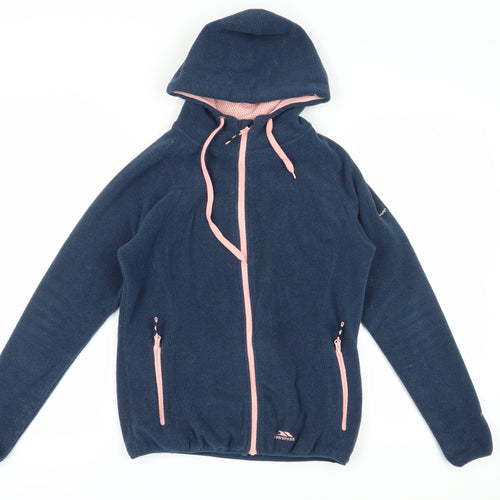 Trespass Women's Blue Fleece Puffer Jacket UK Size M