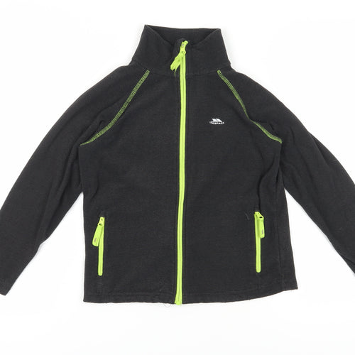 Trespass Boys Black Track Jacket 9-10 Years - Activewear Fleece